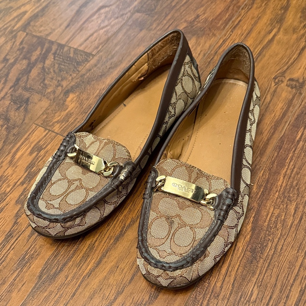 Vintage Coach Loafers Damaged Interior